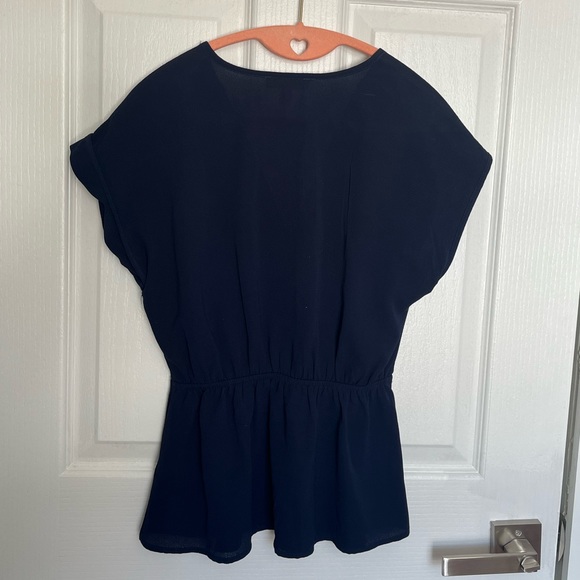 Navy Blue Blouse - Picture 3 of 3